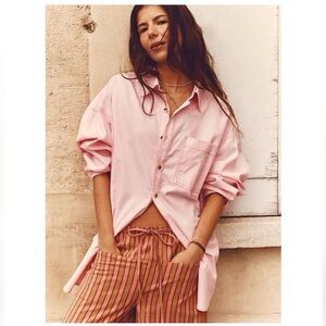 Free People NWT Freddie Shirt Size Small in Fairy Tale